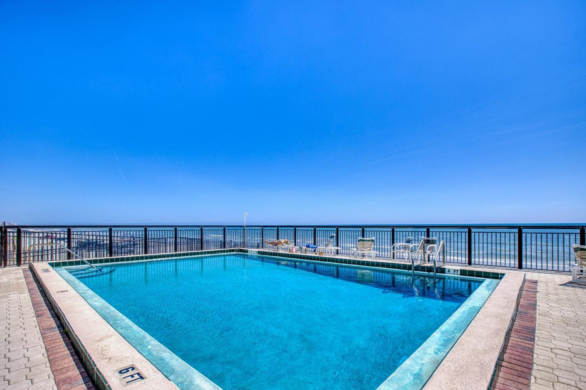 Ocean View With A Beachfront Pool At Ocean Trillium Condo ~ 602 New Smyrna Beach Dış mekan fotoğraf