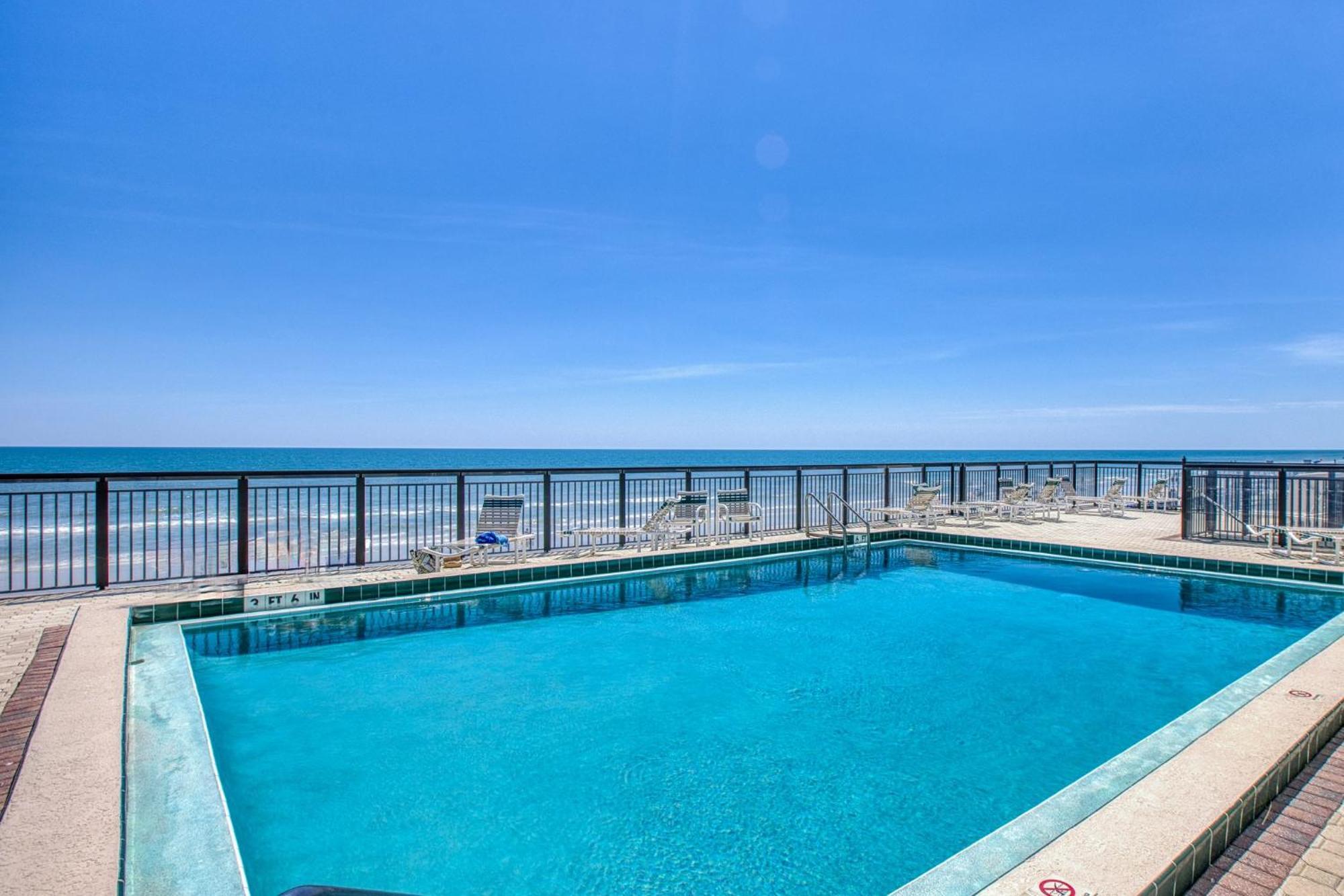 Ocean View With A Beachfront Pool At Ocean Trillium Condo ~ 602 New Smyrna Beach Dış mekan fotoğraf